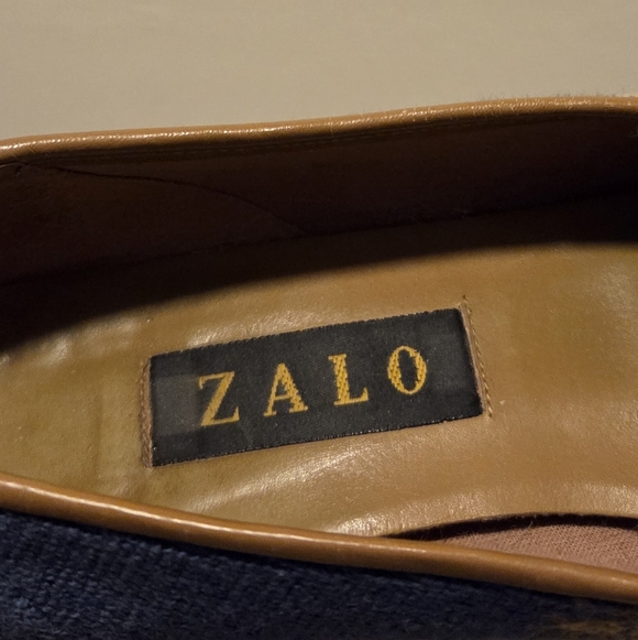 Zalo Vintage Needlepoint Tapestry Embroidered Slip On Loafer Mules Flats Size 9 - Picture 3 of 8